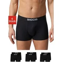 SNOCKS Boxershorts Enge Pants Herren Unterhose (6-St) aus Bio-Baumwolle, ohne kratzenden Zettel