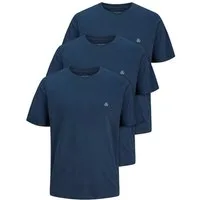 Jack & Jones Print-Shirt 3er Pack JXJ TEE (3-tlg) (3 Stück) etwas länger geschnitten, nicht zu kurz