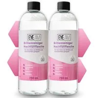 EyeAm Brillenreiniger Nachfüllflasche, Reinigung für Brillen, Glasreiniger