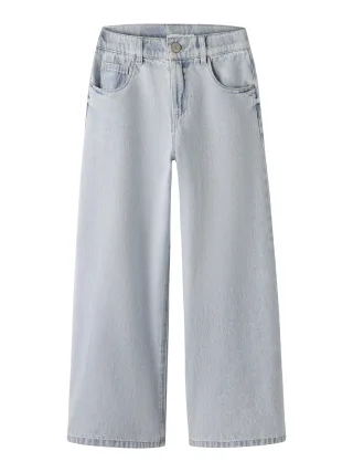 NAME IT - NKFBELLA SKATER XWIDE JEANS 3111-ZA NOOS Light Blue Bleached Denim - Gr. - 134