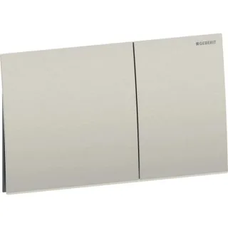 Geberit Sigma70 Betätigungsplatte, eckig, 2-Mengen-Spülung: Taste: nickel / gebürstet, 115622ID1 115622ID1
