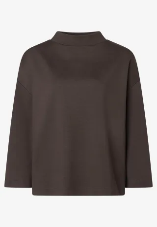 MORE & MORE - Sweatshirt mit Turtleneck braun - Gr. - 38