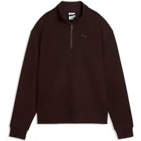 PUMA Langarmshirt ESS ELEVATED STANDARD HALF-ZIP mit sportlichem Stil, unifarbenes Design, ohne Kapuze, normale Länge