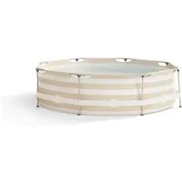 Swim Essentials Pool Runder Rahmenpool beige, 305 x 76 cm, Swimming Pool Planschbecken Schwimmbecken