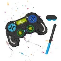 relaxdays Pinata Set Gamer Stab & Maske