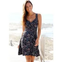 Vivance Jerseykleid in Wickeloptik mit Alloverdruck leichtes Sommerkleid, Strandkleid, Viskosekleid, Druckkleid