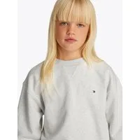 Tommy Hilfiger Sweatshirt U TIMELESS SWEATSHIRT mit Logostickerei