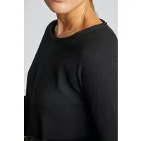 RICHROYAL Langarmshirt 2409 O HJ LS mit offener Ausschnittkante und Saum