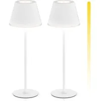 Brandson LED Tischleuchte mit Akku, Kabellos, mit Touch, Helligkeit stufenlos dimmbar, aus Metal, Dimmfunktion, Ein-/Ausschalter, Farbwechsel, mehrere Helligkeitsstufen, LED fest verbaut, Neutralweiß, Kaltweiß, Warmweiß, Tischlampe, Nachttischlampe, 