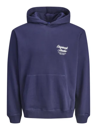 JACK&JONES - JORNORREBRO TYPO BACK SWEAT HOOD SN JNR Ocean Cavern - Gr. - 176