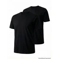 GÖTZBURG T-Shirt (2-tlg) mit Rundhals-Ausschnitt, Premium-Qualität im 2er Pack