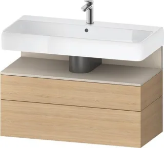 Duravit Qatego Waschtischunterbau wandhängend Natur Eiche Matt 990x470x590 mm - QA4395083300000 QA4395083300000