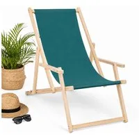 Mucola Gartenstuhl Strandliege Liegestuhl Gartenliege Sonnenliege Strandstuhl Balkonliege (Stück), Inkl. Sicherung gegen ungewolltes Zusammenklappen