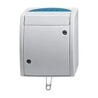 Zugwechselschalter 2610/6 W-53 Aufputz mit Zugschnur Bedienung grau, Retail