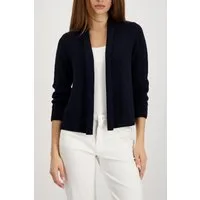 Monari Strickjacke Jacke Stricküberwurf Basic Schalkragen, Regular Fit