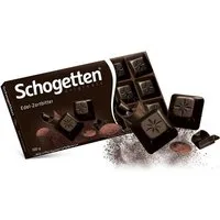 Schogetten Schokolade, Schogetten Edel Zarbitter kraftvolle knackige dunkle Schokolade 100g