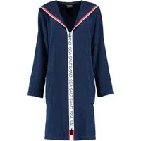 Cawö Bademantel Damen-Bademantel Sea Salt Sand Navy (Größe M)