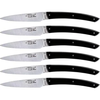 Laguiole Jean Dubost Messer Set 6 tlg., Acrylic Black