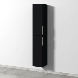 Sanipa 3way Hochschrank mit 2 Türen, Schwarz-Matt UF09008