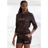 Bench. Loungewear Kapuzensweatshirt mit glänzender Logostickerei, Loungewear, Loungeanzug