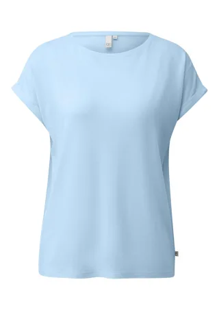 Q/S designed by - T-Shirt mit U-Boot-Ausschnitt blau - Gr. - XXL