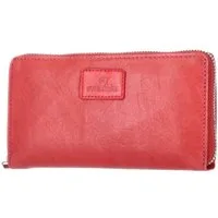 The Skandinavian Brand Geldbörse The Skandinavian Brand Lady Zip Wallet Washed Leather - rot