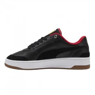 Puma - "Ca Match" Ferrari Sneaker für Herren, Leder, Niedrig geschnitten (Schwarz)