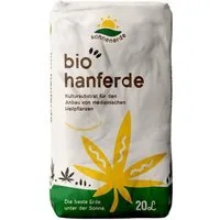 Sonnenerde Pflanzerde Sonnenerde Bio Hanferde 20L Sack, mit Organisch, Langzeitdünger durch Hornspäne, 20 Liter