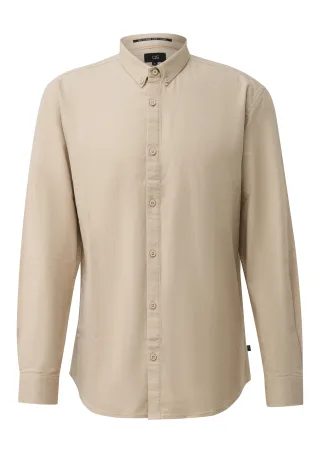 qs - Hemd beige - Gr. - S