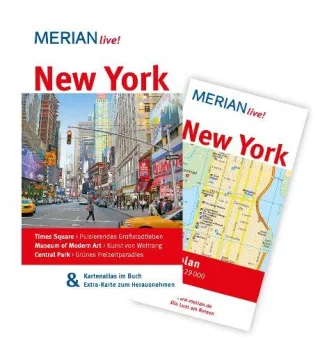 New York: MERIAN live!  Mit Kartenatlas im Buch und Extra-Karte zum Herausnehmen