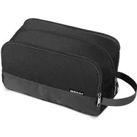 LuxusKollektion Kulturbeutel Kulturbeutel Herren Reise Kosmetiktasche Toilettenorganizer A Schwarz