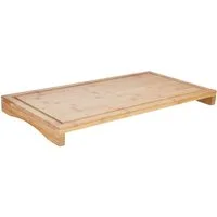 Gravidus Herd-Abdeckplatte XL Schneidebrett Abdeckplatte Küchenbrett - Holz Brett Bambus Platte