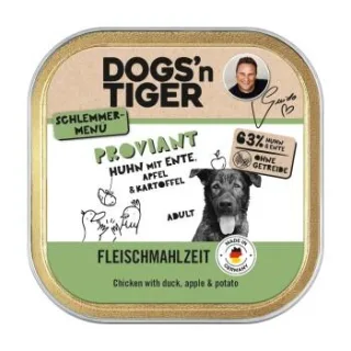 Dogs'n Tiger Proviant Schale Huhn & Ente 20x150 g