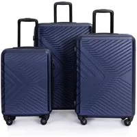 Travelhouse Trolleyset Bali, 4 Rollen, (Komplett Set, 3 tlg., 3-er Koffer Set), Inneinader stapelbar. Standfüße mit Hängefunktion M&L.