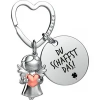 FABACH Schlüsselanhänger Schutzengel Star in Charms Größe mit Gravur "Glücksbringer"