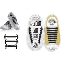 SCHNÜRRLIE Schnürsenkel Silikon Schnürbänder - elastische flache Laces, für Sneaker, Turnschuhe, Sportschuhe uvm