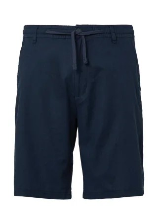 s.Oliver Red Label - Detroit: Bermuda aus Baumwoll- und Leinenmix im Relaxed Fit blau - Gr. - 29