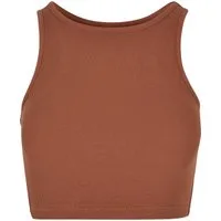 URBAN CLASSICS Muskelshirt Urban Classics Damen Ladies Cropped Rib Top (1-tlg)