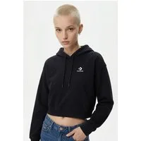 Converse Kapuzensweatshirt WOMEN'S CONVERSE CHUCK TAYLOR BOXY HOODIE mit Kordelzug, hoch geschlossener Ausschnitt, weite Ärmel