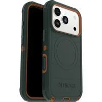 Defender Pro, Handyhülle dunkelgrün/orange, iPhone 17 Pro, MagSafe