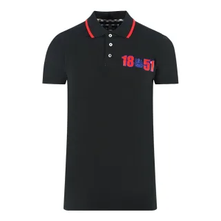 Aquascutum London 1851 Schwarzes Poloshirt