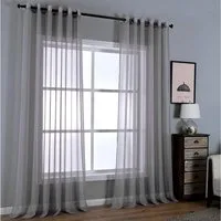 HAC24 Vorhang Deko Gardinen Gardinenschal Ösenschal Dekoschal, Ösen, transparent, Polyester, mit Ösen Lichtdurchlässig 140 x 240 cm