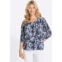 Sieh an! Klassische Bluse Schlupfbluse 3/4-Arm