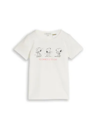 tom tailor kids - T-Shirt mit Snoopy-Print Whisper White - Gr. - 98