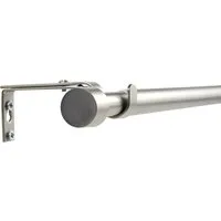 Deco-Raum Gardinenstange Flexa Stilgarnitur Set ausziehbar, Ø 19 mm, 1-läufig, ausziehbar, Wandmontage, verschraubt, Metall, perfekt für Dekoschals Gardinen