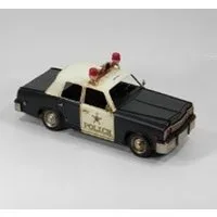 Dynasun Modellauto Car 2304E-9084, (1-tlg), Auto Car Polizei 32cm aus Metall Vintage Automodell im Retro-Style