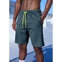 Le Jogger Performance Funktionsshorts Perfomance Shorts mit Kontrast-Kordel und Reißverschlusstaschen
