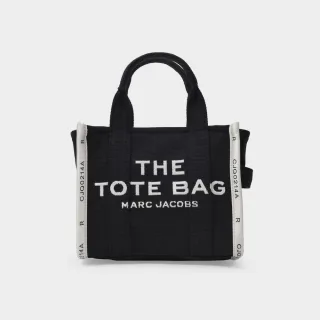The Small Tote Tasche aus schwarzem Canvas