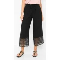 bonprix Culotte (1-tlg) aus Viskose, mit Spitze, loose fit, feminin