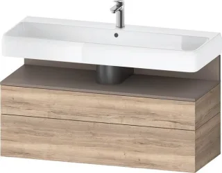 Duravit Qatego Waschtischunterbau wandhängend Eiche Marmoriert Matt 1190x470x590 mm - QA439604355000 QA4396043550000